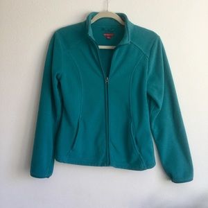 Merona Full Zip Fleece sz S Teal